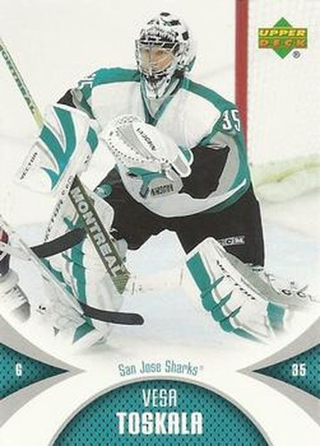 #83 Vesa Toskala - San Jose Sharks - 2006-07 Upper Deck Mini Jersey Hockey