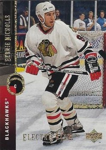 #83 Bernie Nicholls - Chicago Blackhawks - 1994-95 Upper Deck Hockey - Electric Ice