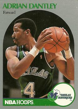 #83 Adrian Dantley - Dallas Mavericks - 1990-91 Hoops Basketball