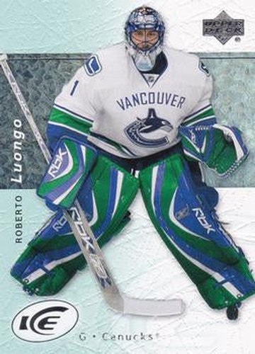 #83 Roberto Luongo - Vancouver Canucks - 2007-08 Upper Deck Ice Hockey