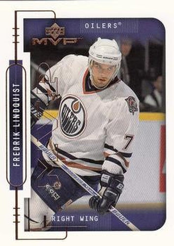 #83 Fredrik Lindquist - Edmonton Oilers - 1999-00 Upper Deck MVP Hockey