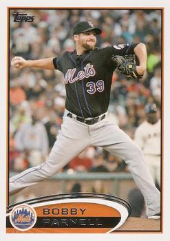 #83 Bobby Parnell - New York Mets - 2012 Topps Baseball