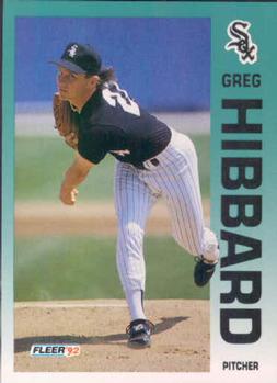 #83 Greg Hibbard - Chicago White Sox - 1992 Fleer Baseball