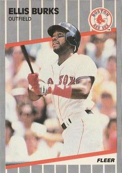 #83 Ellis Burks - Boston Red Sox - 1989 Fleer Baseball