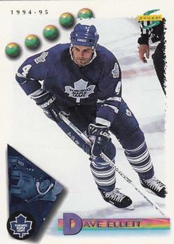 #83 Dave Ellett - Toronto Maple Leafs - 1994-95 Score Hockey