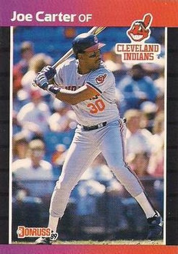 #83 Joe Carter - Cleveland Indians - 1989 Donruss Baseball
