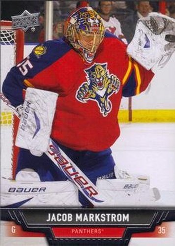 #83 Jacob Markstrom - Florida Panthers - 2013-14 Upper Deck Hockey