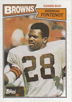 #83 Herman Fontenot - Cleveland Browns - 1987 Topps Football