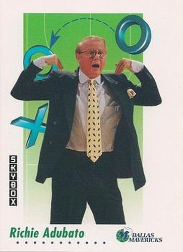 #383 Richie Adubato - Dallas Mavericks - 1991-92 SkyBox Basketball