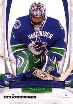 #83 Roberto Luongo - Vancouver Canucks - 2007-08 Fleer Hot Prospects Hockey