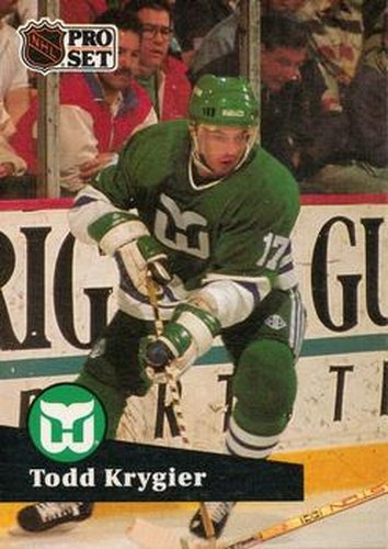 #83 Todd Krygier - 1991-92 Pro Set Hockey