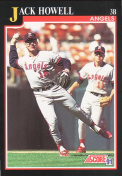 #842 Jack Howell - California Angels - 1991 Score Baseball