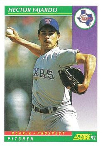 #842 Hector Fajardo - Texas Rangers - 1992 Score Baseball