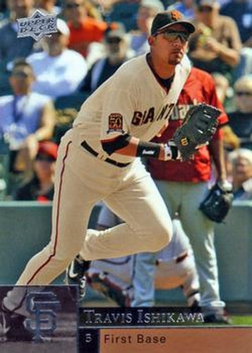 #843 Travis Ishikawa - San Francisco Giants - 2009 Upper Deck Baseball