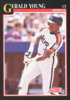 #844 Gerald Young - Houston Astros - 1991 Score Baseball