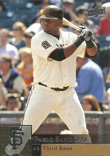 #844 Pablo Sandoval - San Francisco Giants - 2009 Upper Deck Baseball