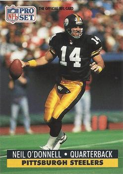 #845 Neil O'Donnell - Pittsburgh Steelers - 1991 Pro Set Football