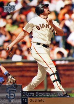 #846 Nate Schierholtz - San Francisco Giants - 2009 Upper Deck Baseball
