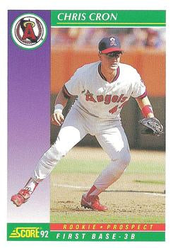#847 Chris Cron - California Angels - 1992 Score Baseball