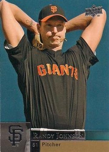 #847 Randy Johnson - San Francisco Giants - 2009 Upper Deck Baseball