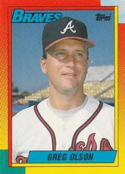 #84T Greg Olson - Atlanta Braves - 1990 Topps Traded Baseball