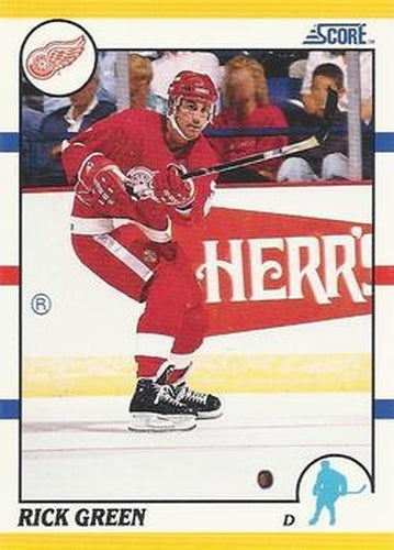 #84T Rick Green - Detroit Red Wings - 1990-91 Score Rookie and Traded Hockey