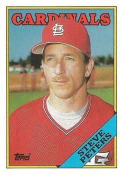 #84T Steve Peters - St. Louis Cardinals - 1988 Topps Traded Baseball
