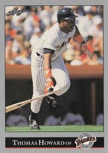 #84 Thomas Howard - San Diego Padres - 1992 Leaf Baseball