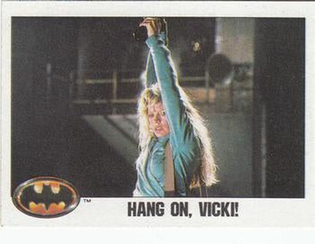 #84 Hang on, Vicki! - 1989 Topps Batman