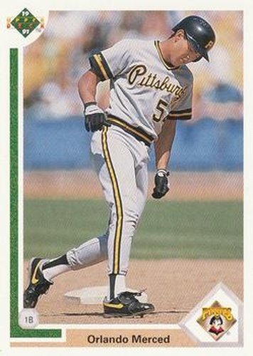 #84 Orlando Merced - Pittsburgh Pirates - 1991 Upper Deck Baseball