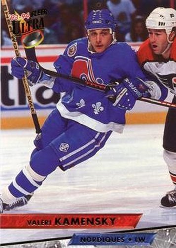 #84 Valeri Kamensky - Quebec Nordiques - 1993-94 Ultra Hockey