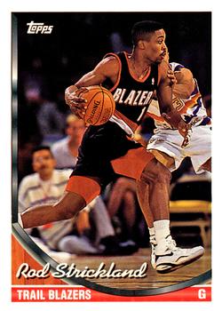 #84 Rod Strickland - Portland Trail Blazers - 1993-94 Topps Basketball