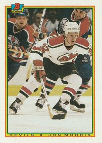 #84 Jon Morris - New Jersey Devils - 1990-91 Bowman Hockey