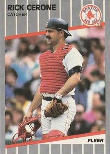 #84 Rick Cerone - Boston Red Sox - 1989 Fleer Baseball