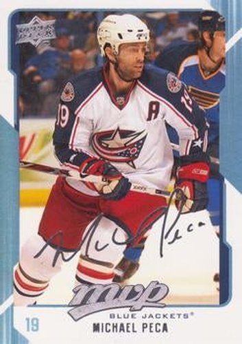 #84 Michael Peca - Columbus Blue Jackets - 2008-09 Upper Deck MVP Hockey
