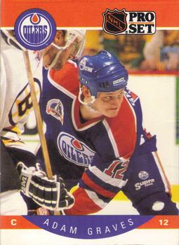 #84 Adam Graves - Edmonton Oilers - 1990-91 Pro Set Hockey