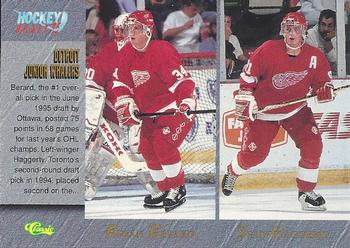 #84 Bryan Berard / Sean Haggerty / Jeff Mitchell / Jason Saal - Detroit Junior Red Wings - 1995 Classic Hockey