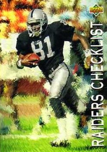 #84 Raiders Checklist - Los Angeles Raiders - 1993 Upper Deck Football