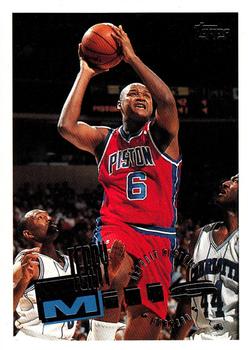 #84 Terry Mills - Detroit Pistons - 1995-96 Topps Basketball