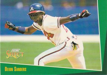 #84 Deion Sanders - Atlanta Braves - 1993 Select Baseball