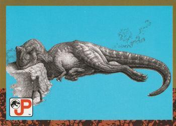 #84 Sleeping Tyrannosaurus - 1993 Topps Jurassic Park