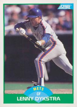 #84 Lenny Dykstra - New York Mets - 1989 Score Baseball