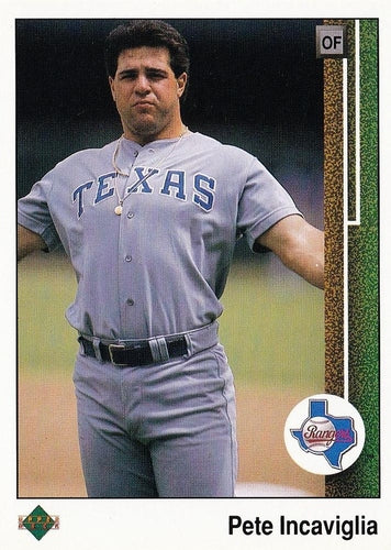 #484 Pete Incaviglia - Texas Rangers - 1989 Upper Deck Baseball