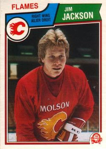 #84 Jim Jackson - Calgary Flames - 1983-84 O-Pee-Chee Hockey