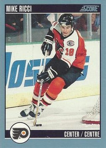 #84 Mike Ricci - Philadelphia Flyers - 1992-93 Score Canadian Hockey