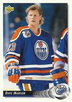 #84 Dave Manson - Edmonton Oilers - 1992-93 Upper Deck Hockey