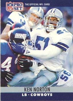 #84 Ken Norton - Dallas Cowboys - 1990 Pro Set Football