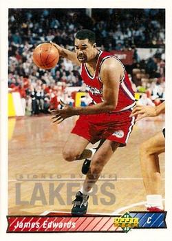 #84 James Edwards - Los Angeles Lakers - 1992-93 Upper Deck Basketball