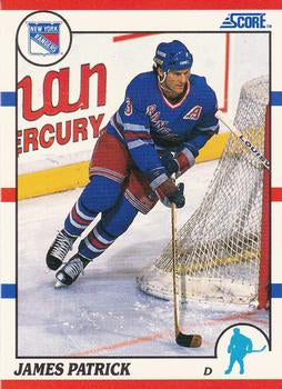 #84 James Patrick - New York Rangers - 1990-91 Score Hottest and Rising Stars Hockey