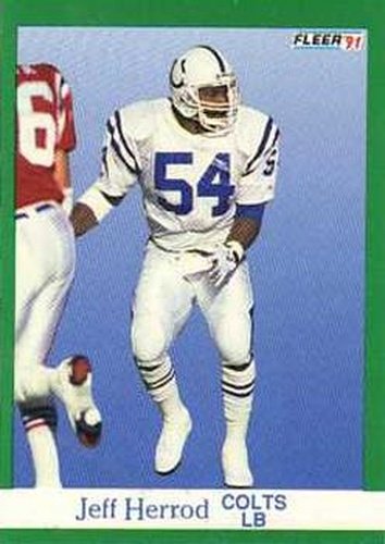 #84 Jeff Herrod - Indianapolis Colts - 1991 Fleer Football